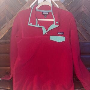 Patagonia Pink and Mint women's Pullover